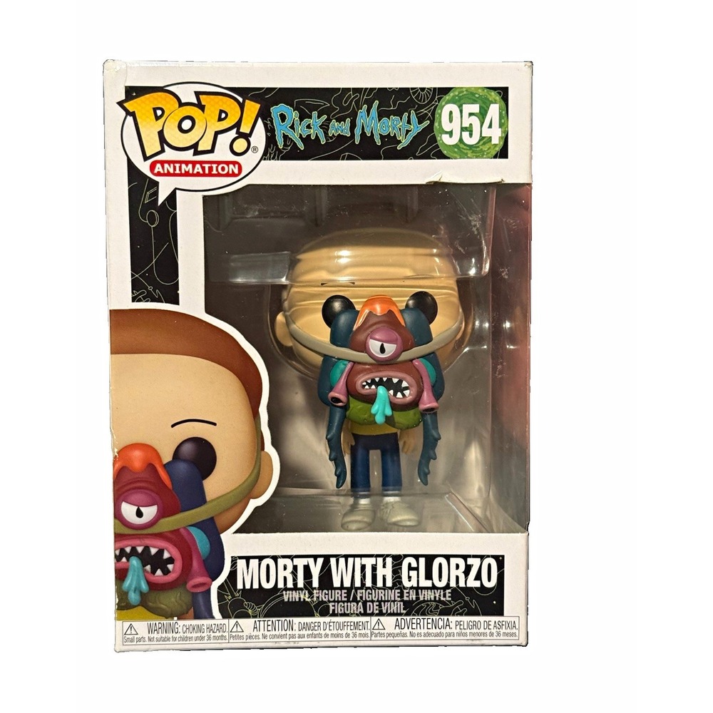 Funko Pop Animation Rick and Morty Morty w Glorzo 954 Vinyl Figure DRM210318